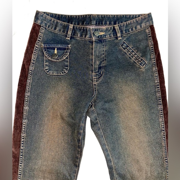 VINTAGE Western Rustic Flare Jeans - Picture 2 of 6
